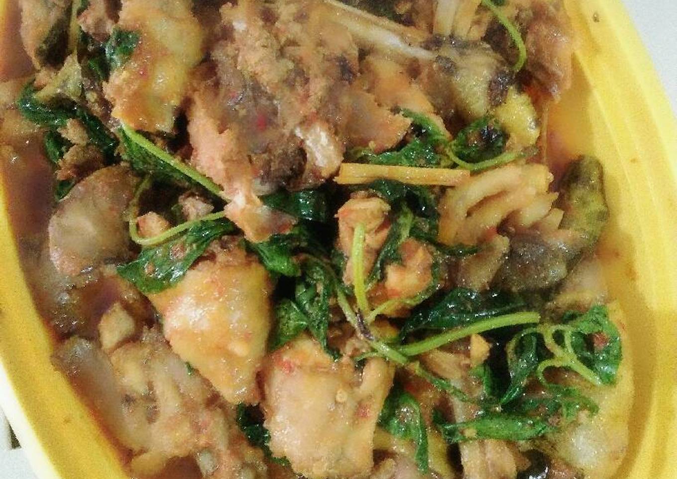 Ayam rica kemangi pedas