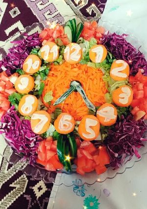 عکسی از دستور تزیین ساده سالاد