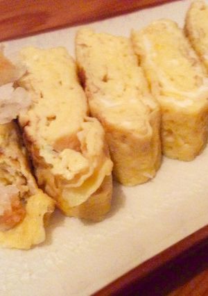 Une photo de Tamago-yaki (omelette à la japonaise)