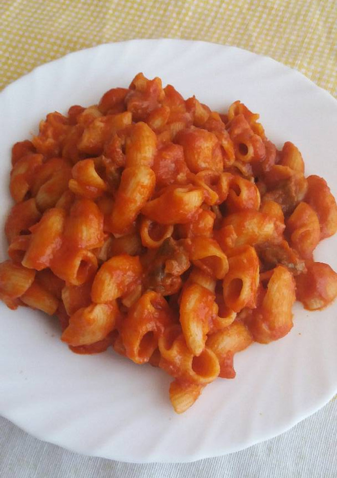 Una foto de Caracolas con carne