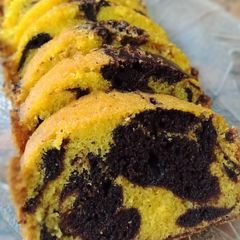 A picture of Marble loaf / tea time cake.
