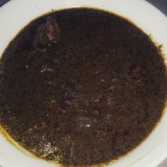 A picture of Black soup.