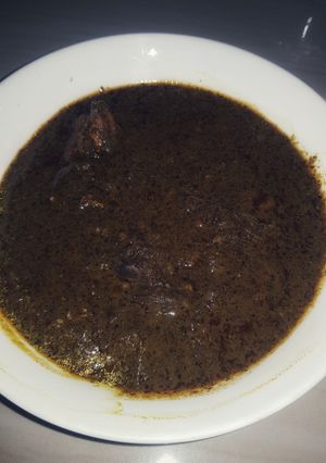 A picture of Black soup.