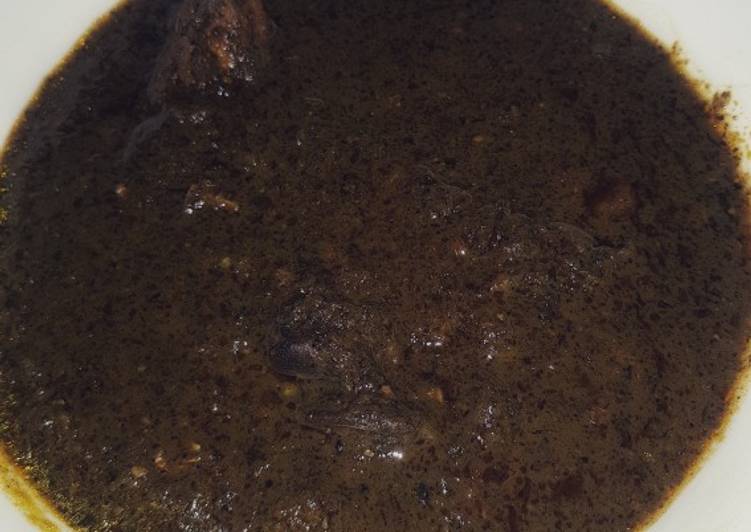 Homemade Black soup