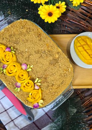 عکسی از دستور دسر انبه شناور 🥭🇵🇭 Mango Float