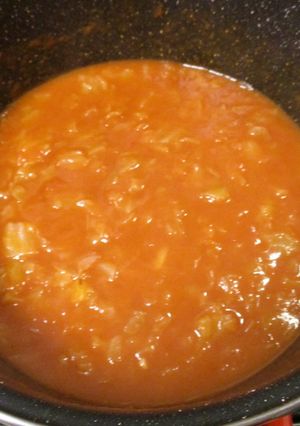 Paradicsomos 🍅 édeskáposzta 🥬 főzelék cukormentesen🚫🍬 recept fotója