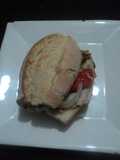 Torta ranchera de pollo cocido y encurtidos las Correa