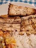 Pescado frito en freidora de aire
