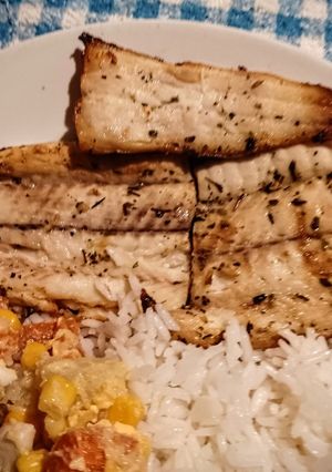 Una foto de Pescado frito en freidora de aire