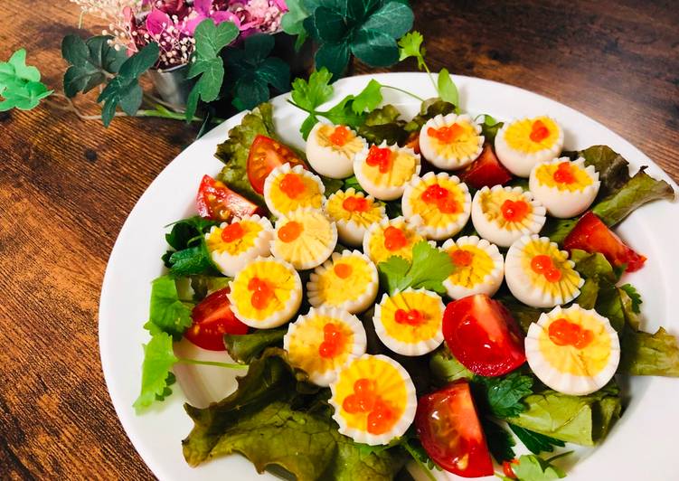 Recipe of Ultimate Lovely Flower Boiled Egg