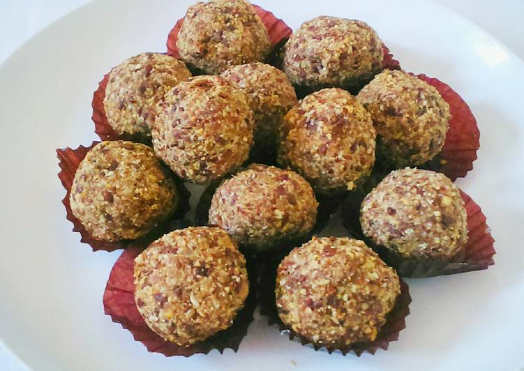 Recipe of Perfect Flax Seed Oats Ladoo