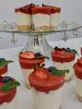 SHOTS DE CHEESECAKE DE FRUTILLAS 🍓