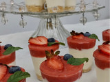 SHOTS DE CHEESECAKE DE FRUTILLAS 🍓