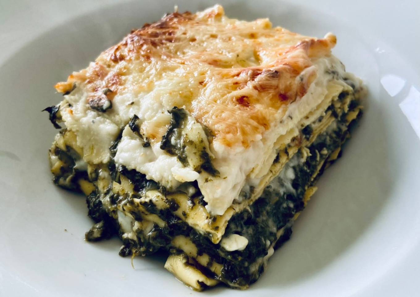 Lasagnes chèvre et épinards