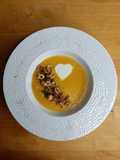 🍂 Velouté Potiron lait de coco et son croustillant châtaigne noisette