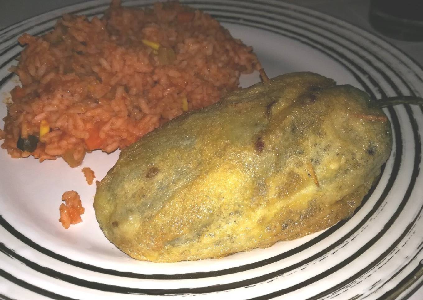 Chiles rellenos de Picadillo