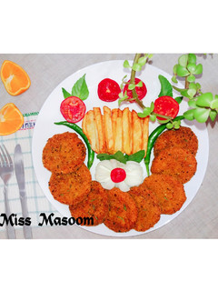 عکسی از دستور ناگت مرغ