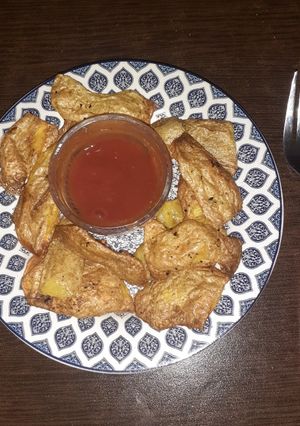 عکسی از دستور پوست سیب زمینی سرخ شده 😋