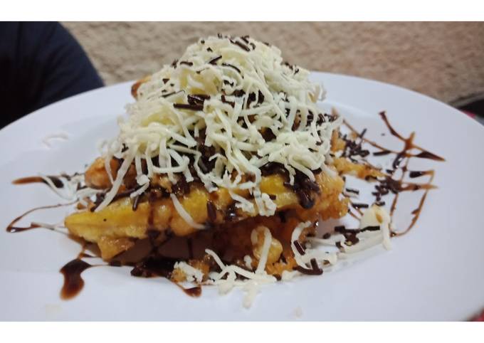 Cara termudah bikin Pisang Goreng Crispy Coklat Keju dijamin nikmat