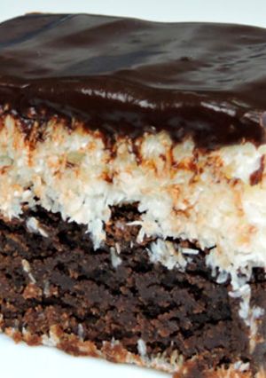 Una foto de Brownies de Coco y Chocolate