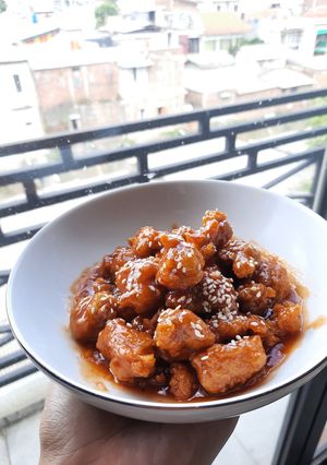 Foto resep Ayam Popcorn Pedas Manis