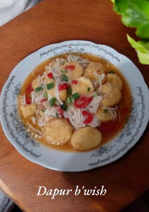 Foto resep Tumis Jamur Enoki Tofu