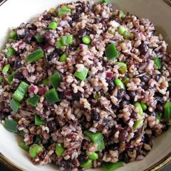 A picture of Mixed Grains & Black Bean Salad.