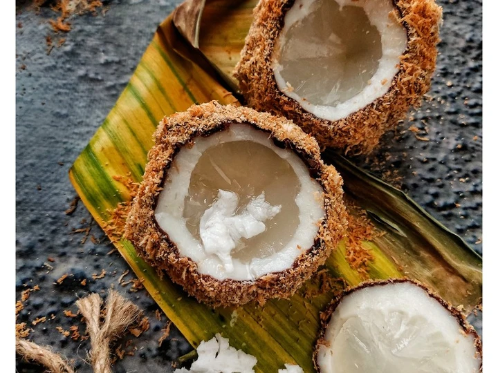 Langkah Mudah untuk Membikin Resep Mochi Kelapa / Miniatur Kelapa yang Uenak Anti Ribet, Mantap Sekali