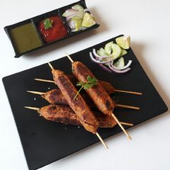 A picture of Lentil seekh kebab.