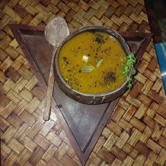 Pumpkin soup A picture of Pumpkin soup.