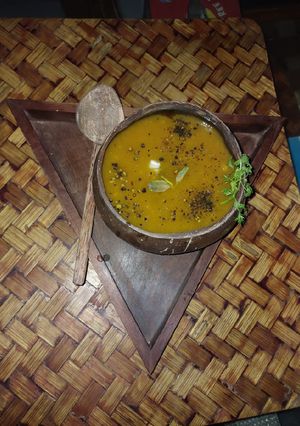 A picture of Pumpkin soup.