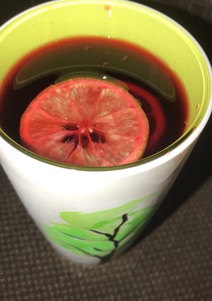 A picture of Zobo/hibiscuss drink.