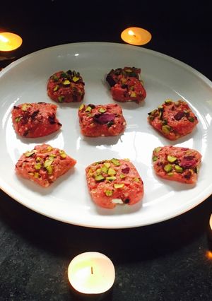 A picture of Jam burfi.