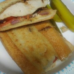 Grapefruit Marinated Chicken Sub A picture of Grapefruit Marinated Chicken Sub.