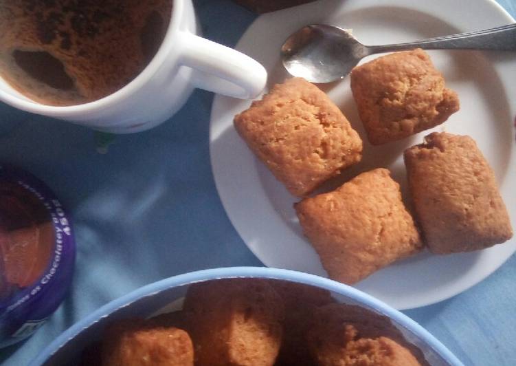 Steps to Prepare Quick Crumbly Cinnamon and ginger mandazis