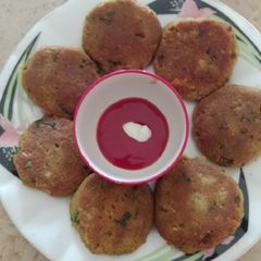 A picture of Shami kabab.