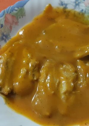 Una foto de Sardinas en salsa de calabaza