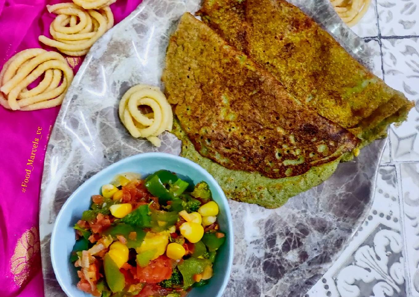 Hesaru kalu Dose Pessarattu Dosa