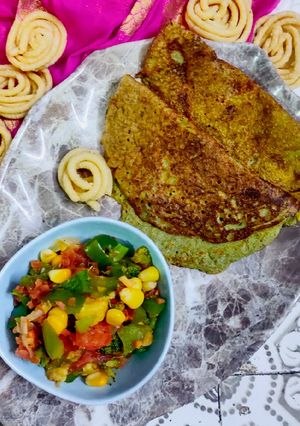 A picture of Hesaru kalu Dose Pessarattu Dosa.