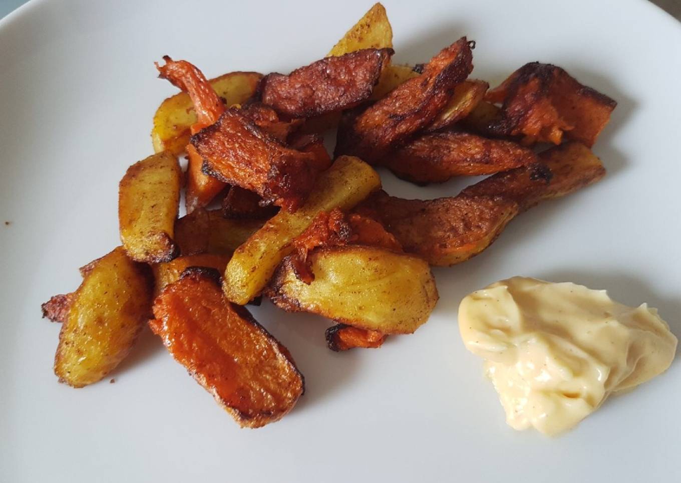 Frites de courges et pommes de terre
