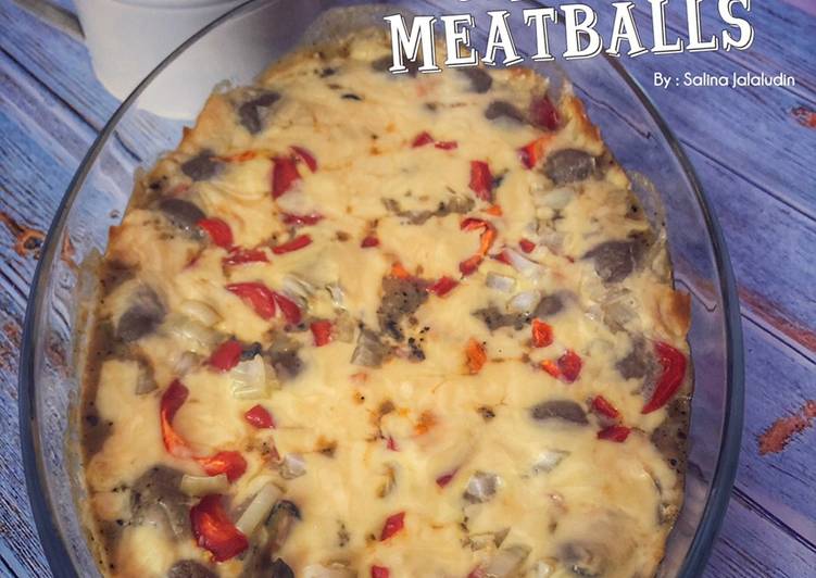 Cara Mudah Memasak Mushroom Cheezy Meatballs yang Praktis