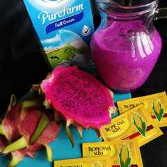 Foto resep Smoothie buah naga