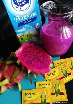 Foto resep Smoothie buah naga