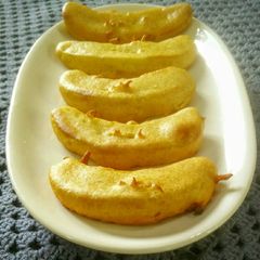 A picture of Pake Kela ke pakode / ripe banana pakorda.