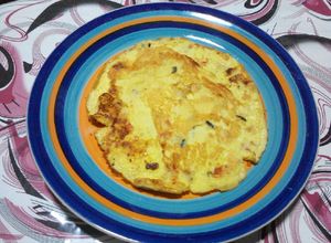 Una foto de Omelette para engañar el estómago