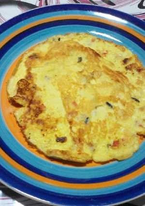 Una foto de Omelette para engañar el estómago