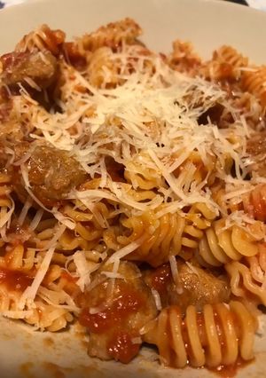Foto di Pasta con sugo di salsiccia