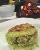Arepa "Reina pepiada" saludable