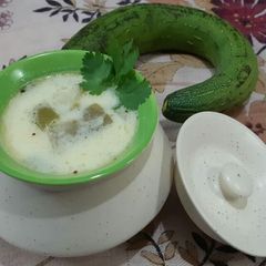 A picture of Sponge gourd kadhi.