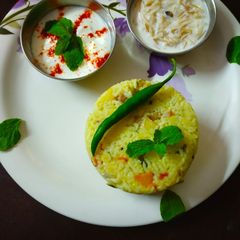 A picture of Veg daal rice.
